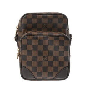 LOUIS VUITTON Authentic Brown Damier Canvas Shoulder Bag